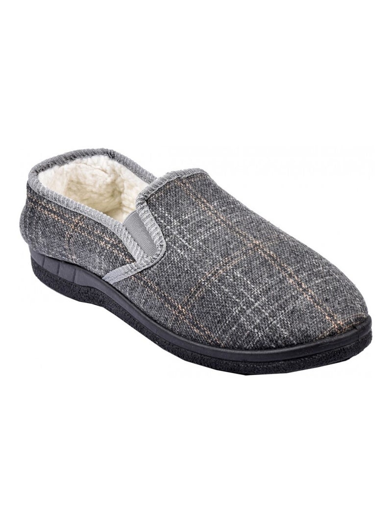 CHARENTAISE Homme Pantoufle PREMIUM Gris - Kiabi