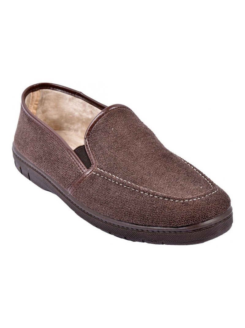 CHARENTAISE Homme Pantoufle PREMIUM Marron - Kiabi