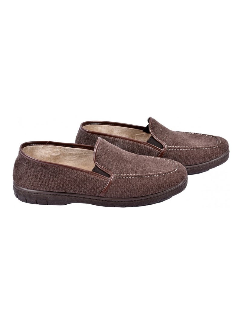 CHARENTAISE Homme Pantoufle PREMIUM Marron - Kiabi