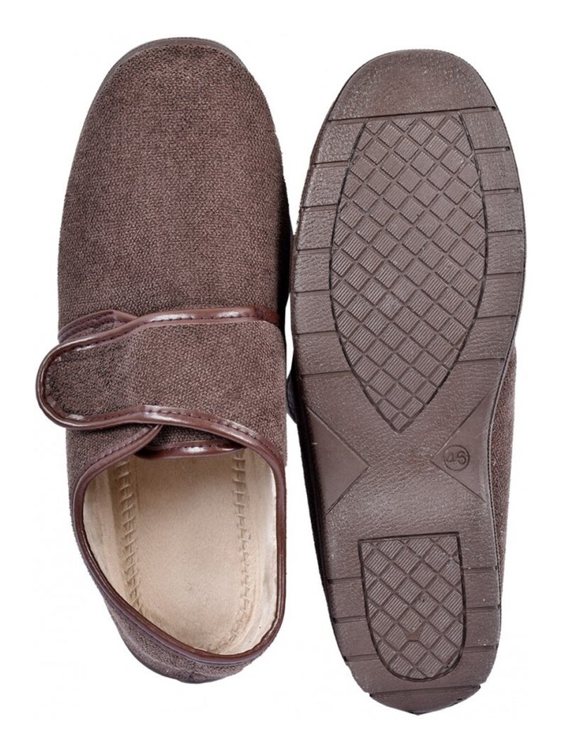 CHARENTAISE Homme Pantoufle PREMIUM Marron - Kiabi