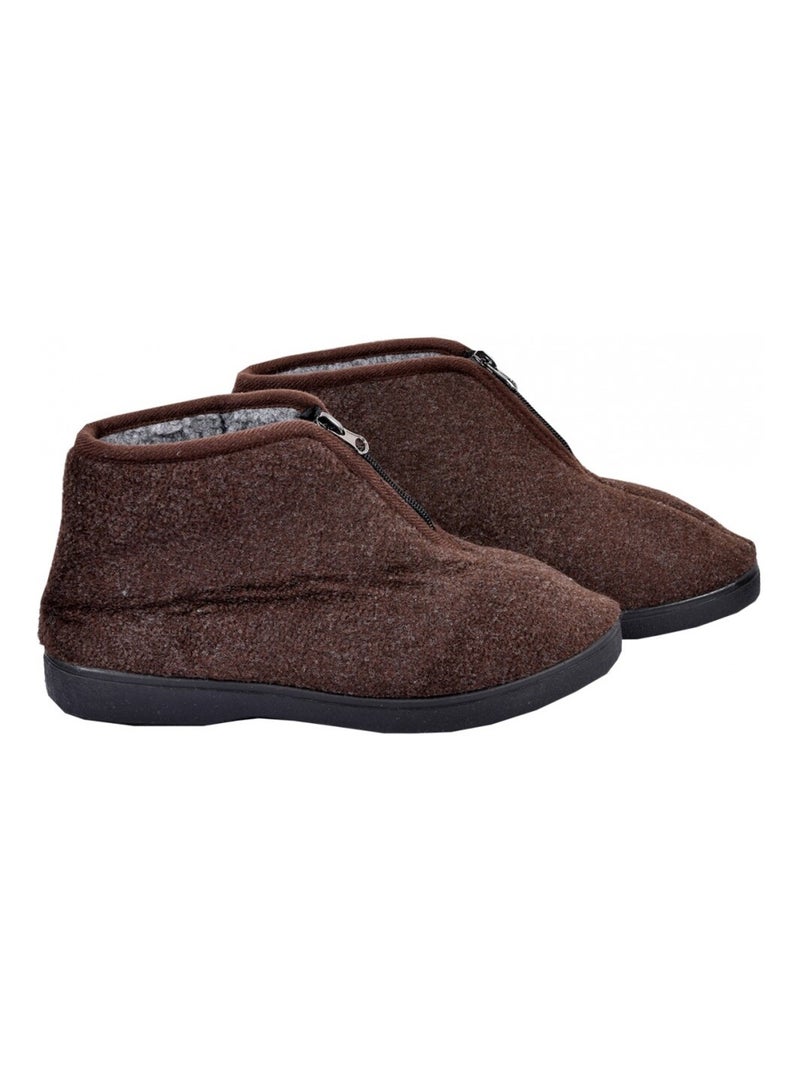 CHARENTAISE Homme Pantoufle PREMIUM Marron - Kiabi