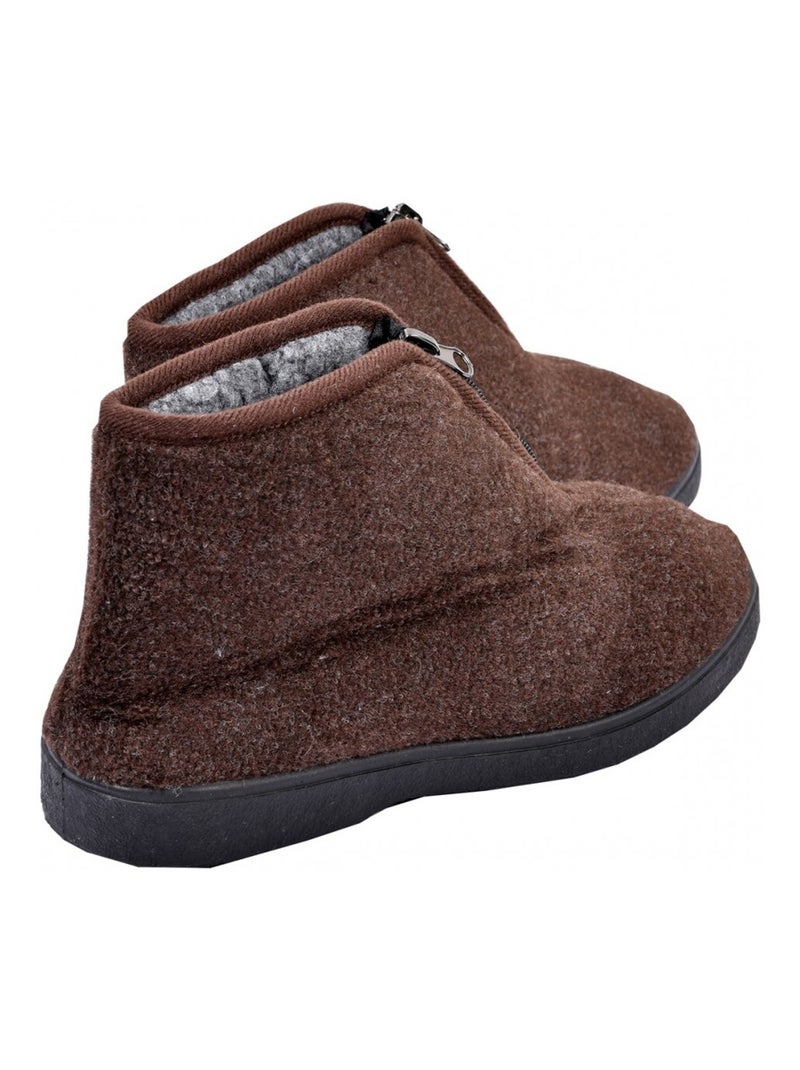 CHARENTAISE Homme Pantoufle PREMIUM Marron - Kiabi