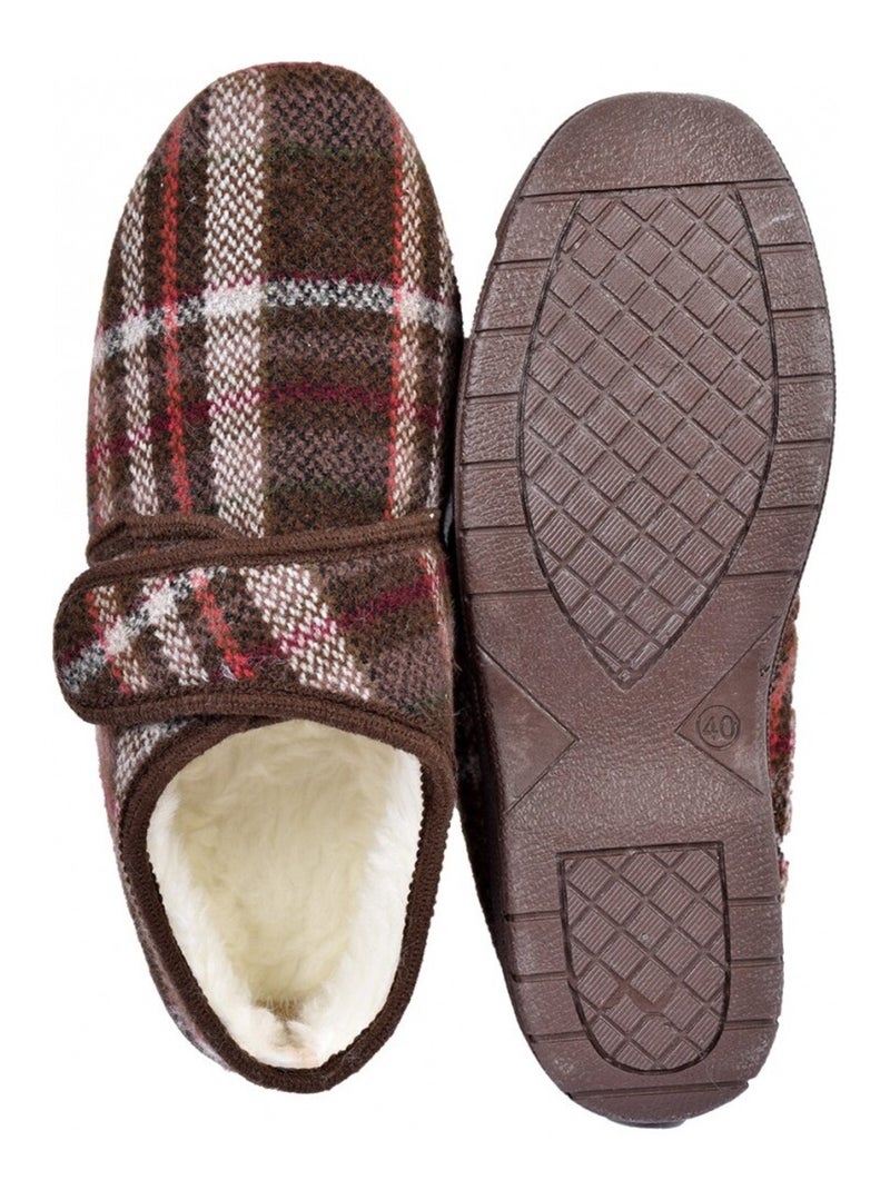 CHARENTAISE Homme Pantoufle PREMIUM Marron - Kiabi
