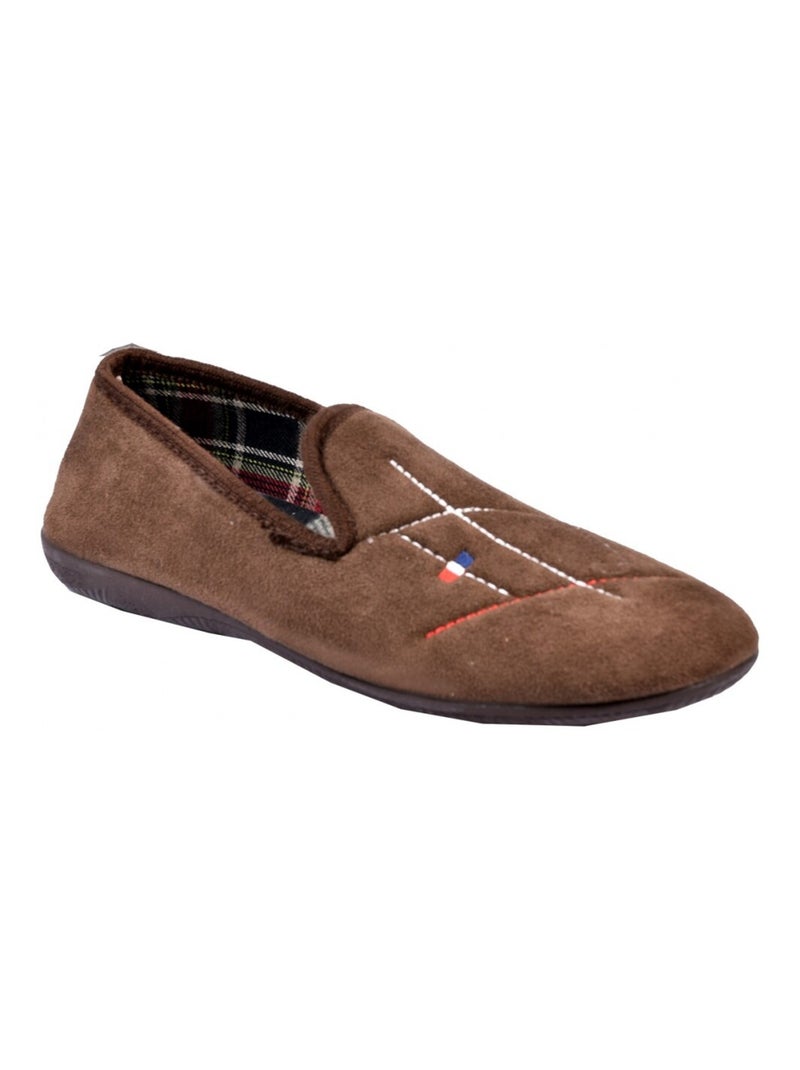 CHARENTAISE Homme Pantoufle PREMIUM Marron - Kiabi