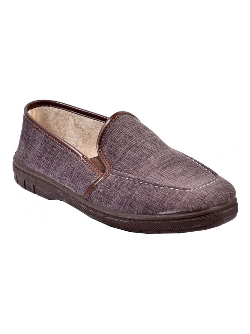 CHARENTAISE Homme Pantoufle PREMIUM Marron - Kiabi