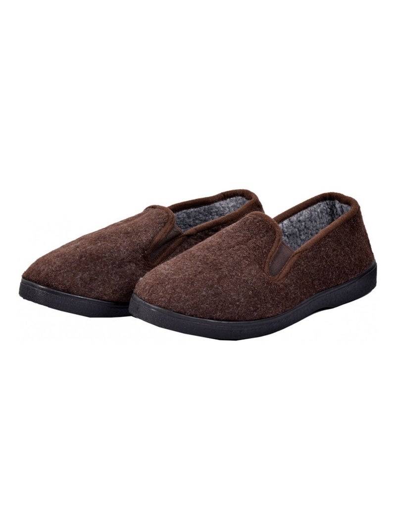 CHARENTAISE Homme Pantoufle PREMIUM Marron - Kiabi