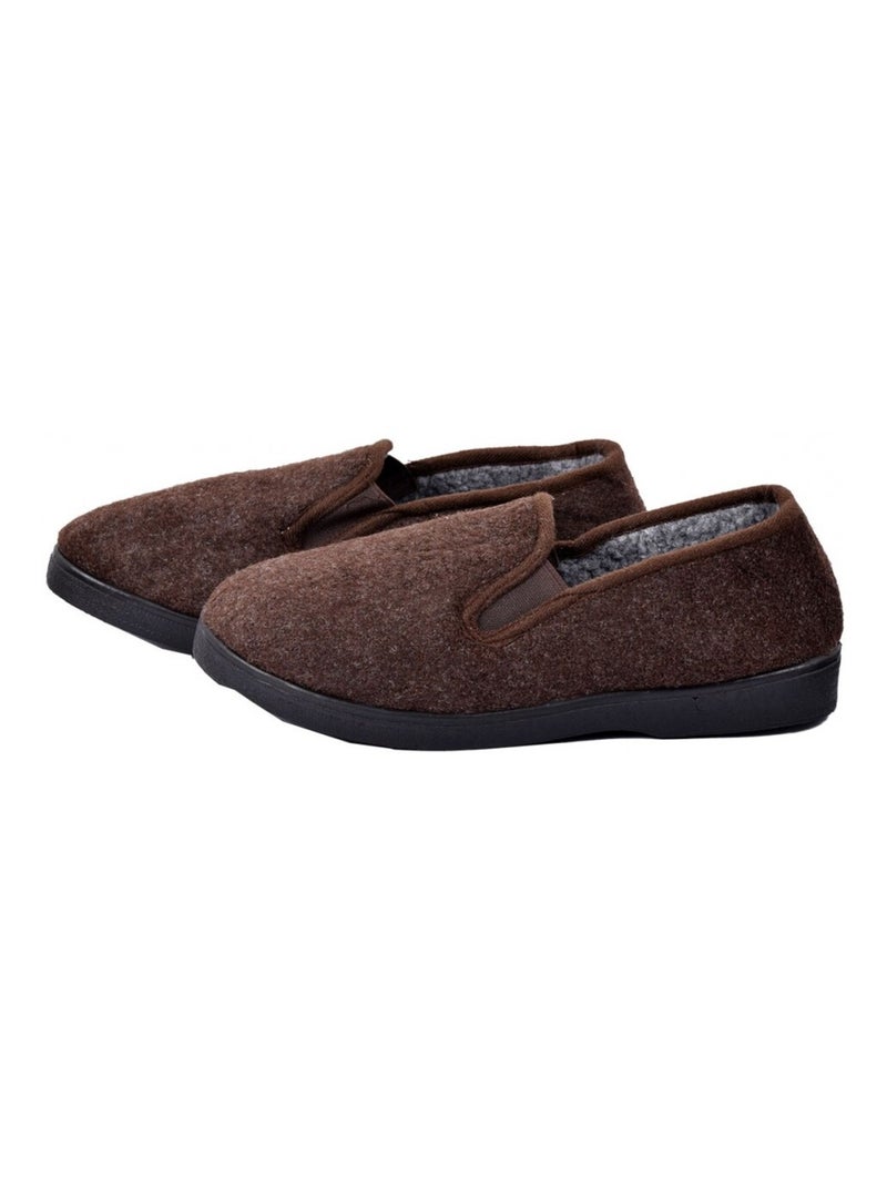 CHARENTAISE Homme Pantoufle PREMIUM Marron - Kiabi