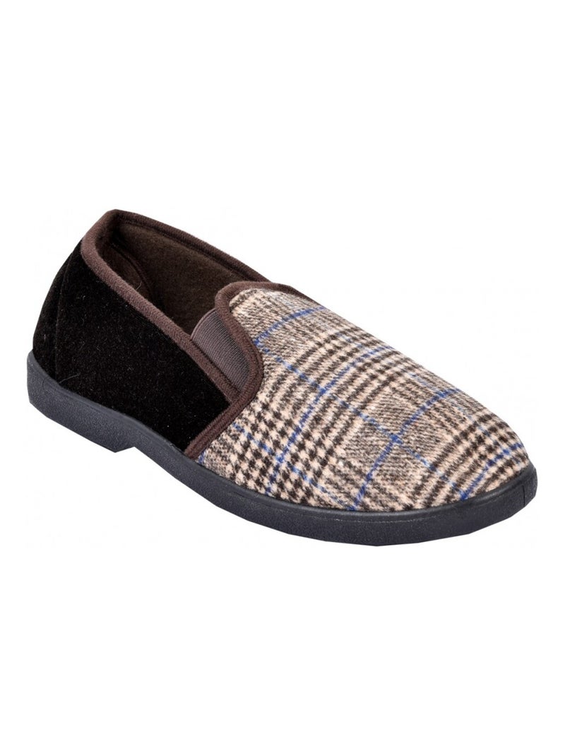 CHARENTAISE Homme Pantoufle PREMIUM Marron - Kiabi
