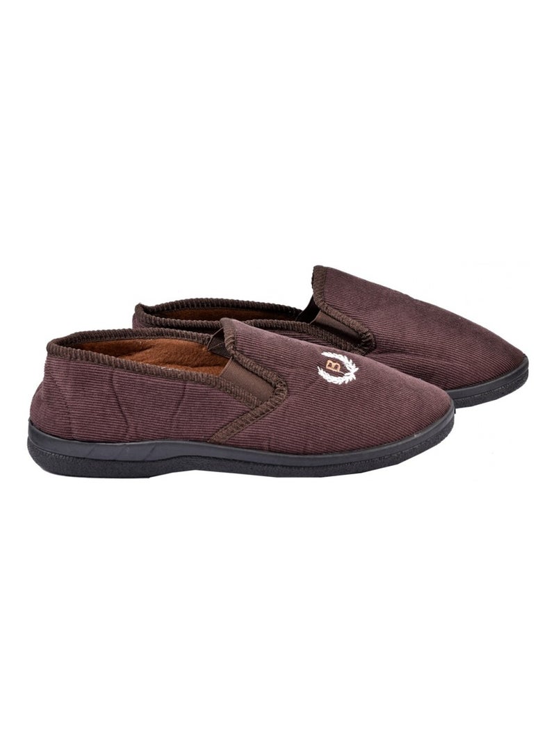 CHARENTAISE Homme Pantoufle PREMIUM Marron - Kiabi