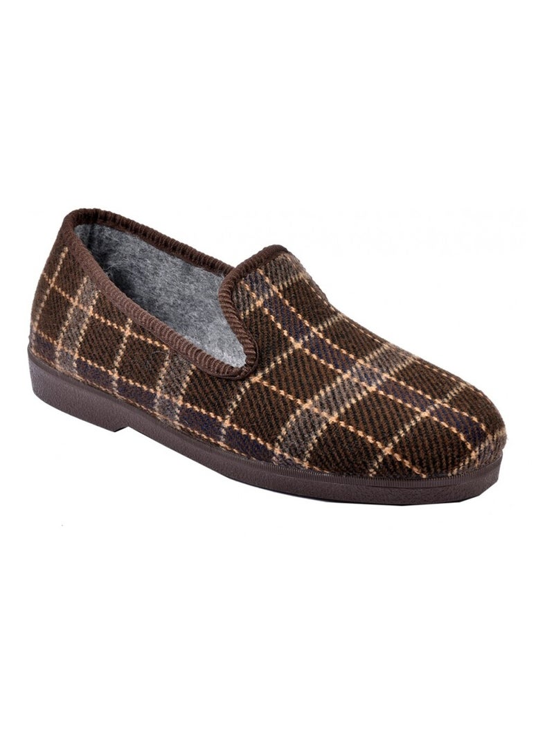 CHARENTAISE Homme Pantoufle PREMIUM Marron - Kiabi