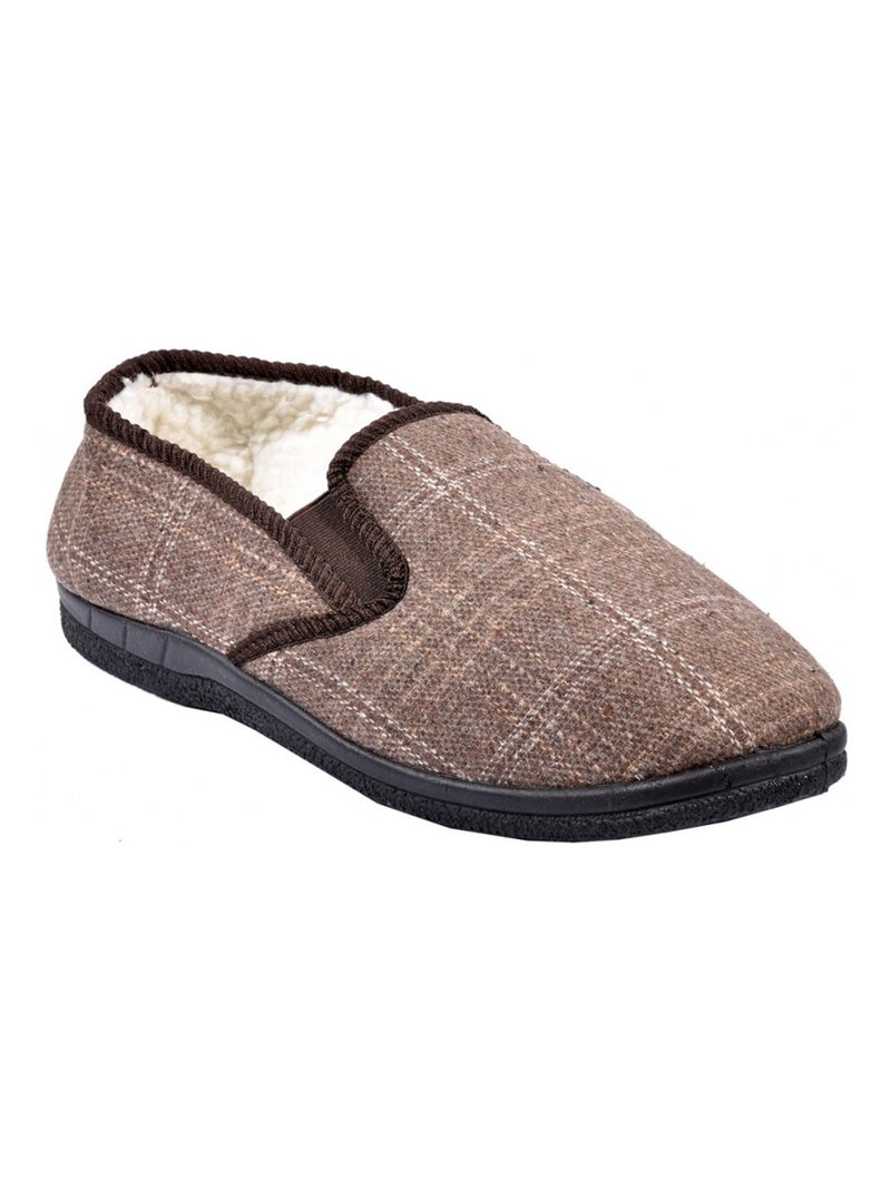 CHARENTAISE Homme Pantoufle PREMIUM Marron - Kiabi