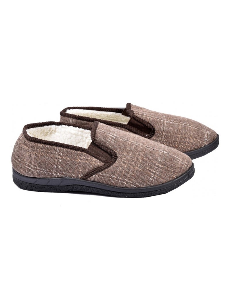 CHARENTAISE Homme Pantoufle PREMIUM Marron - Kiabi