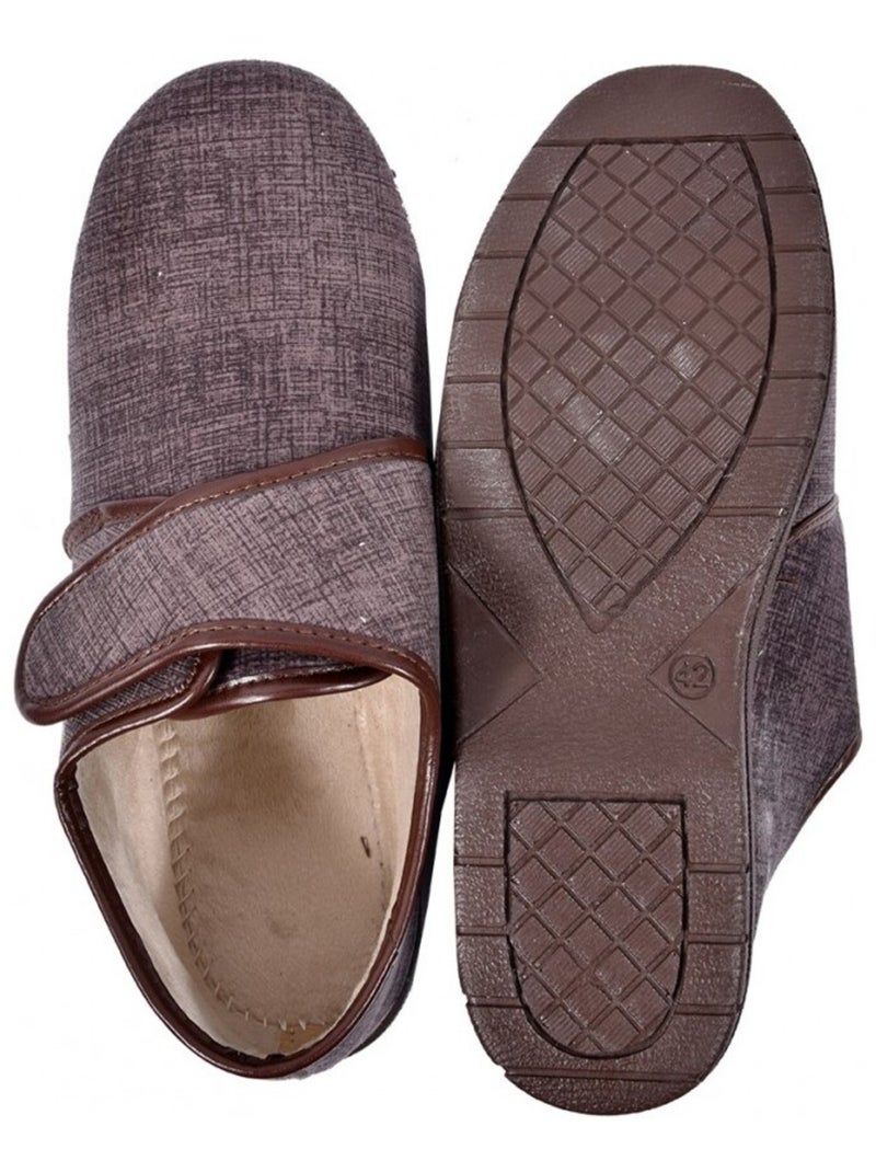 CHARENTAISE Homme Pantoufle PREMIUM Marron - Kiabi