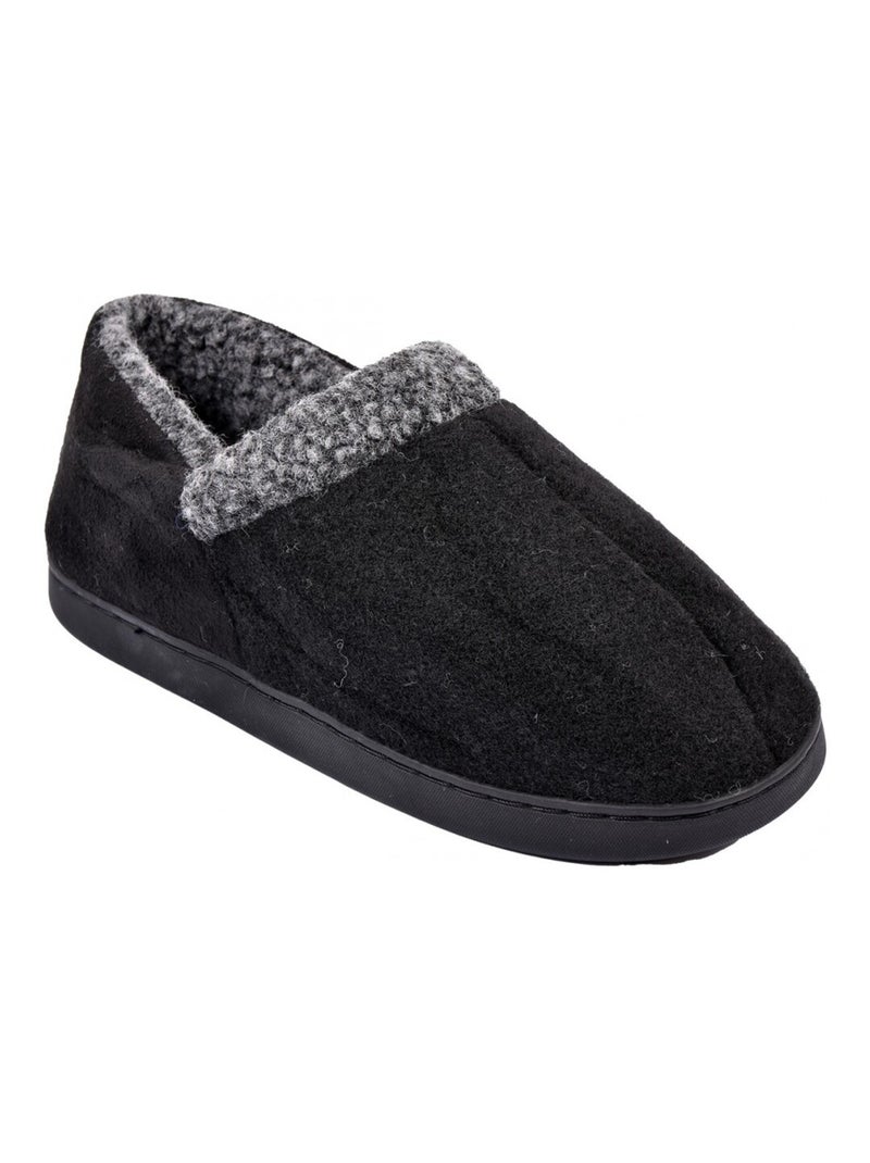 CHARENTAISE Homme Pantoufle PREMIUM Noir - Kiabi