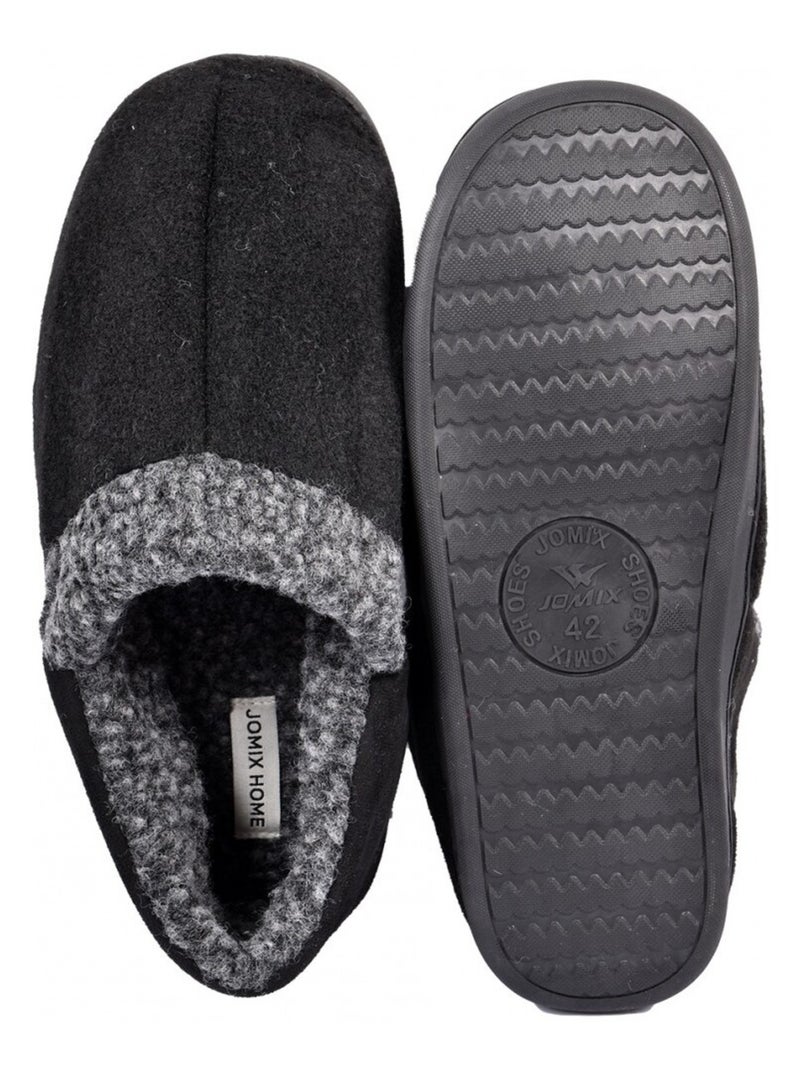 CHARENTAISE Homme Pantoufle PREMIUM Noir - Kiabi