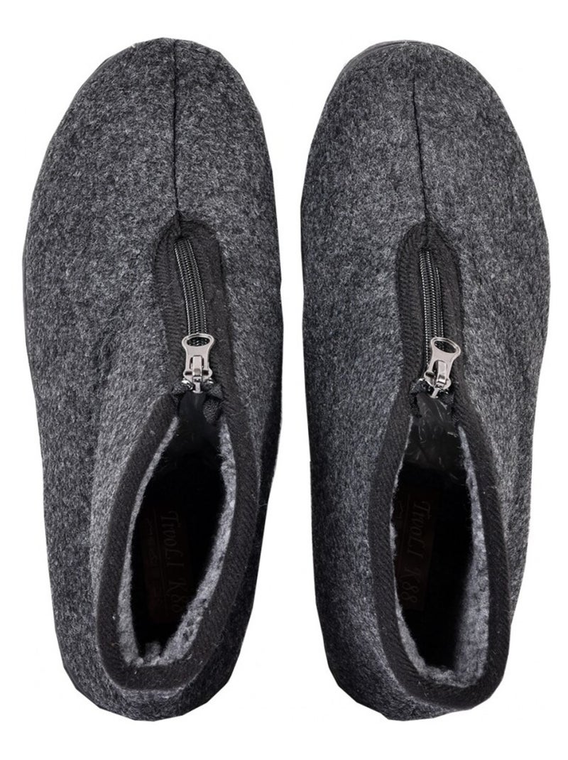 CHARENTAISE Homme Pantoufle PREMIUM Noir - Kiabi
