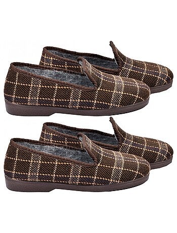CHARENTAISE Homme Pantoufle PREMIUM Pack de 2