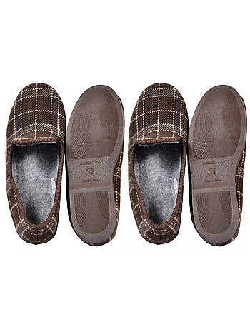 CHARENTAISE Homme Pantoufle PREMIUM Pack de 2
