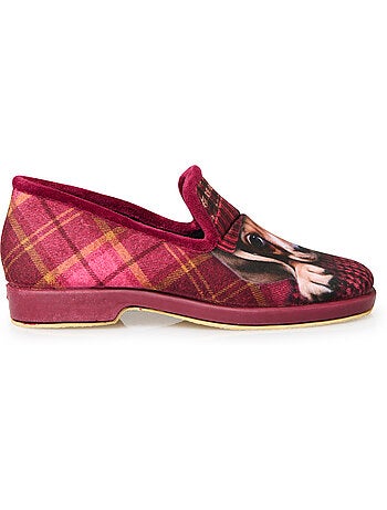 Charentaises fantaisie motif chat ou chi - PEDICONFORT