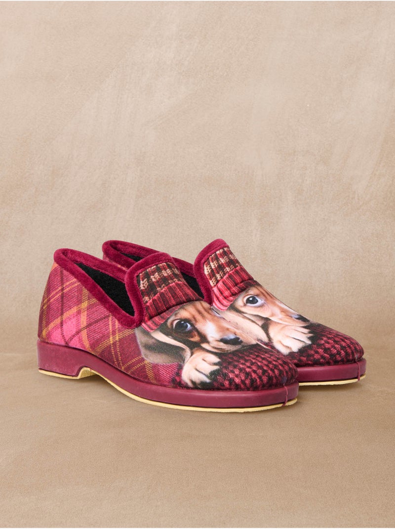 Charentaises fantaisie motif chat ou chi - PEDICONFORT Bordeaux - Kiabi