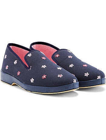 Charentaises femme brodées - PEDICONFORT