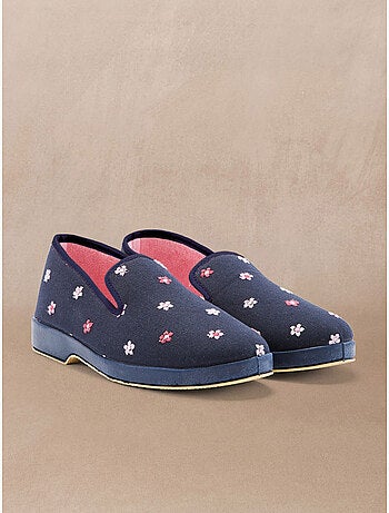 Charentaises femme brodées