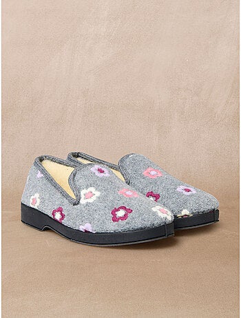 Charentaises fourrées laine - PEDICONFORT