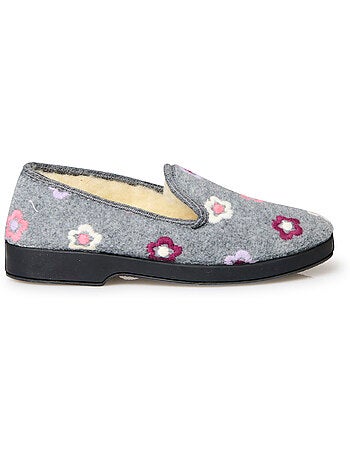 Charentaises fourrées laine - PEDICONFORT