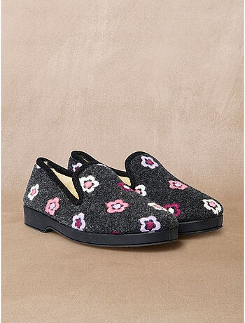 Charentaises fourrées laine - PEDICONFORT