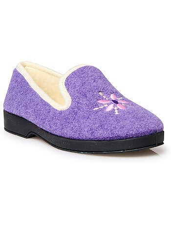 Charentaises fourrées laine - PEDICONFORT