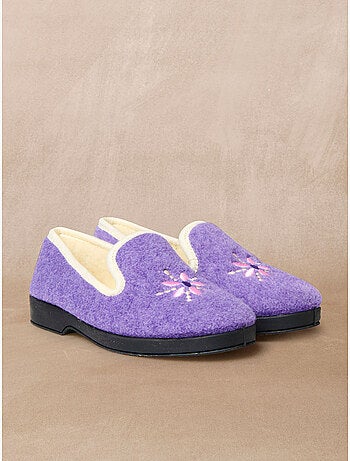 Charentaises fourrées laine - PEDICONFORT