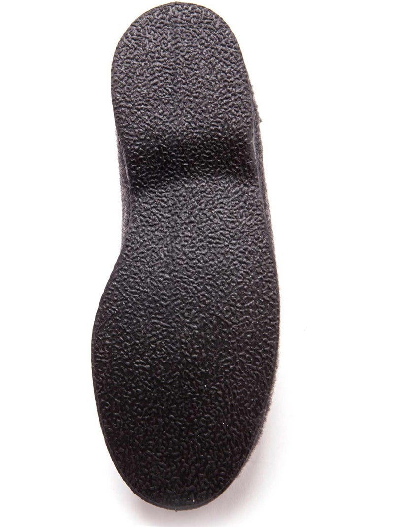 Charentaises mixtes fourrées - PEDICONFORT gris anthracite - Kiabi
