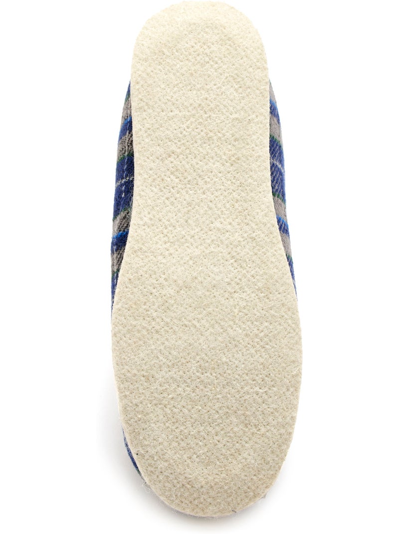 Charentaises mixtes fourrées laine - PEDICONFORT Bleu - Kiabi