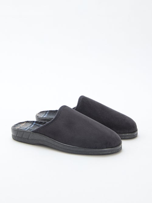 Charentaises unis en nubuck - Kiabi