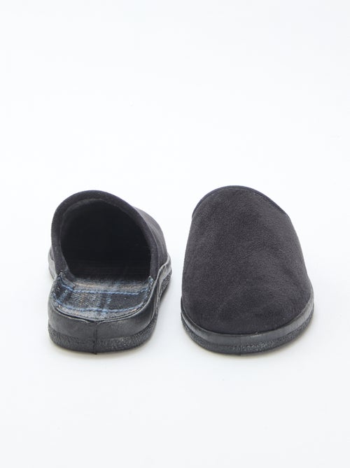 Charentaises unis en nubuck - Kiabi