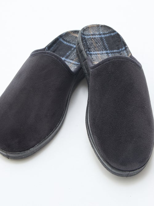 Charentaises unis en nubuck - Kiabi