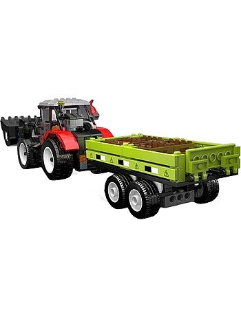Chargeuse sur pneus et remorque agricole