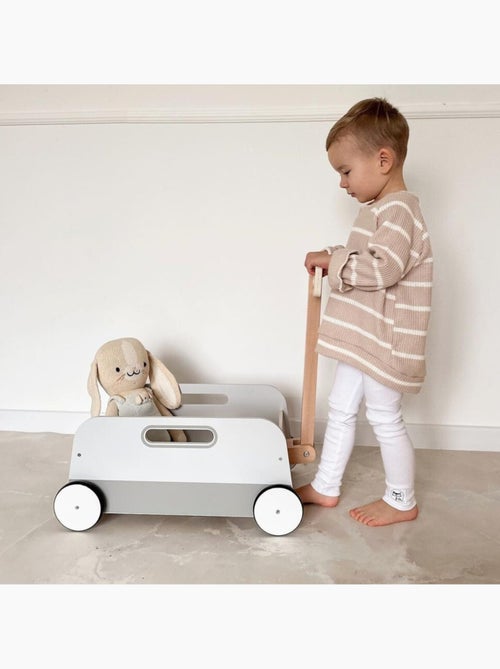 Chariot à Jouets en Bois Enfant avec Poignée à Tirer - Remorque de Rangement et de Promenade - Kiabi Chariot à Jouets en Bois Enfant avec Poignée à Tirer - Remorque de Rangement et de Promenade - Kiabi
