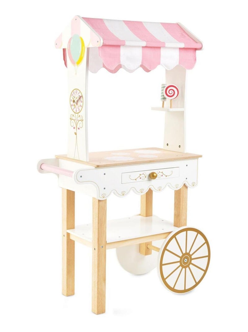 Chariot à thé friandises bois naturel N/A - Kiabi