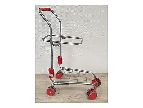 Chariot avec panier en jeans et 40 miniatures