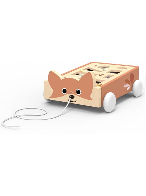 Chariot de blocs renard à tirer - Kiabi