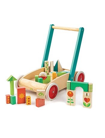 Chariot de marche avec blocs colorés