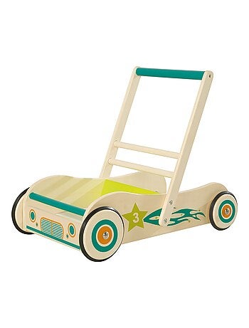 Chariot de marche en bois à vitesse ajustable 'Rennfahrer' ROBA