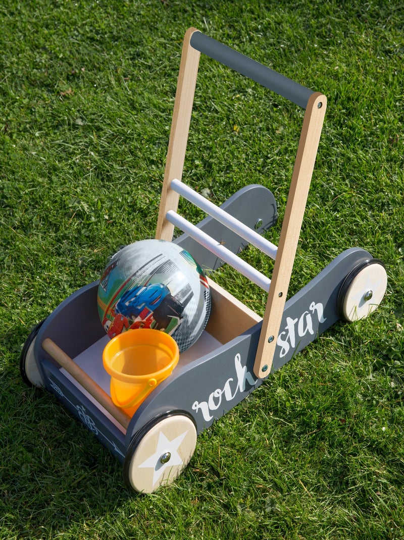 Chariot de marche en bois à vitesse ajustable 'Rock Star Baby 3' ROBA Gris Gris anthracite Blanc - Kiabi