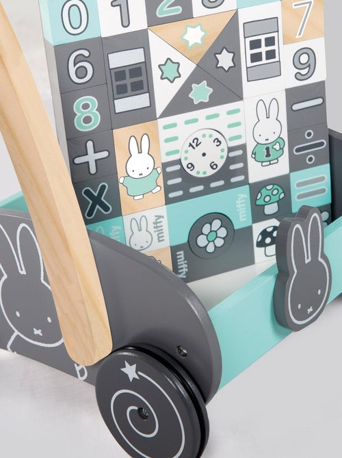 Chariot de marche en bois + blocs de construction miffy® - ROBA - Kiabi