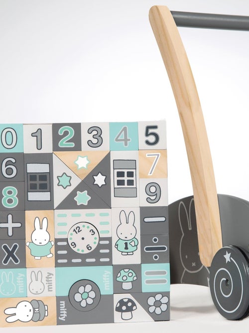Chariot de marche en bois + blocs de construction miffy® - ROBA - Kiabi