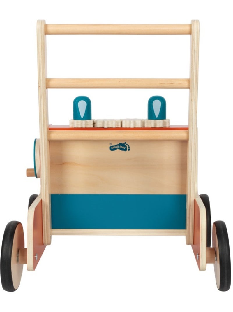 Chariot de marche en bois Pompiers Rouge - Kiabi