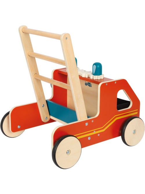 Chariot de marche en bois Pompiers - Kiabi