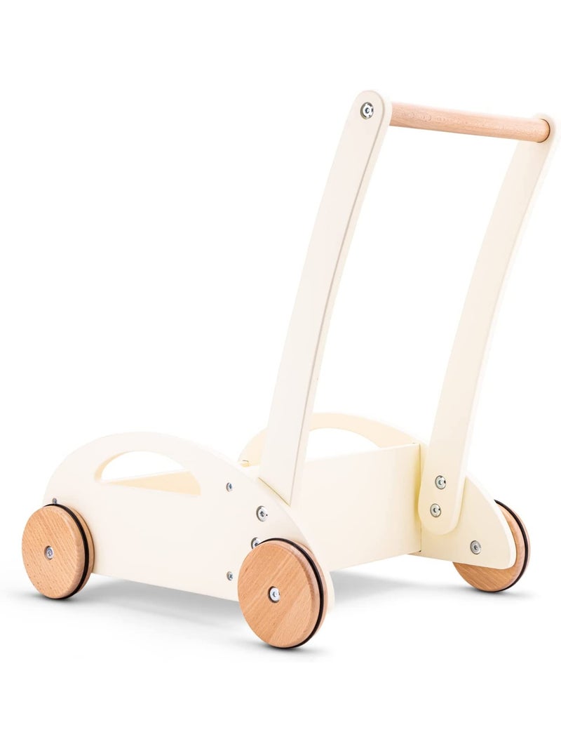 Chariot de marche et blocs en bois Blanc - Kiabi