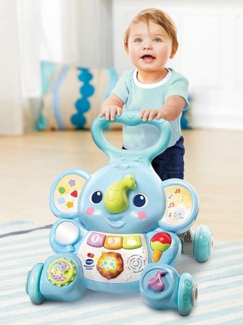 Chariot de marche interactif Elephanteau Trottino Bleu - Kiabi